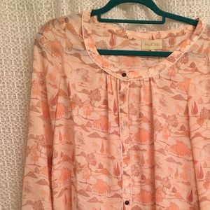 ModCloth pink blouse